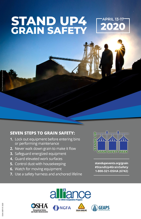 Osha 3697 01 2020 Grain Safety Stand Up Poster 3 