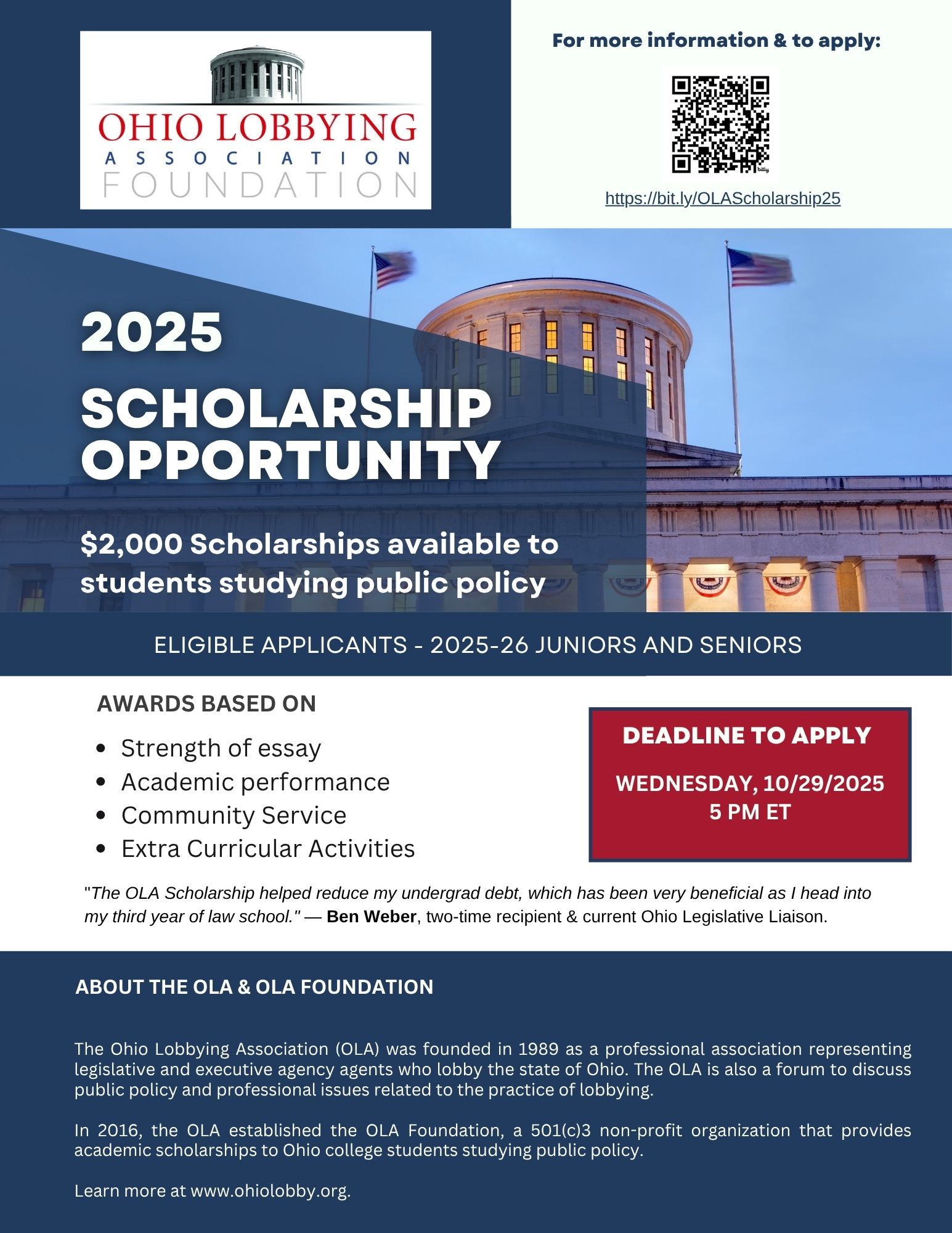 2025 Scholarship Information